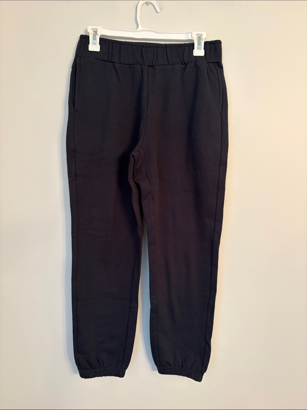 Pact Women's Navy Cropped Organic Cotton Joggers Size Small